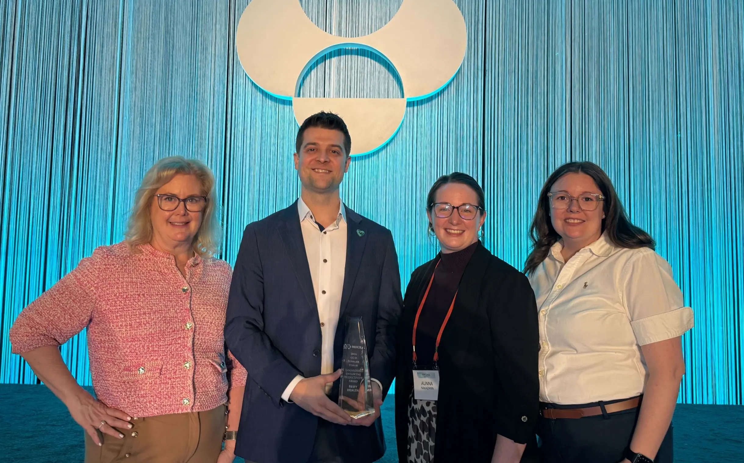Team picture receiving Merck Innovation and Productivity Supplier Award
