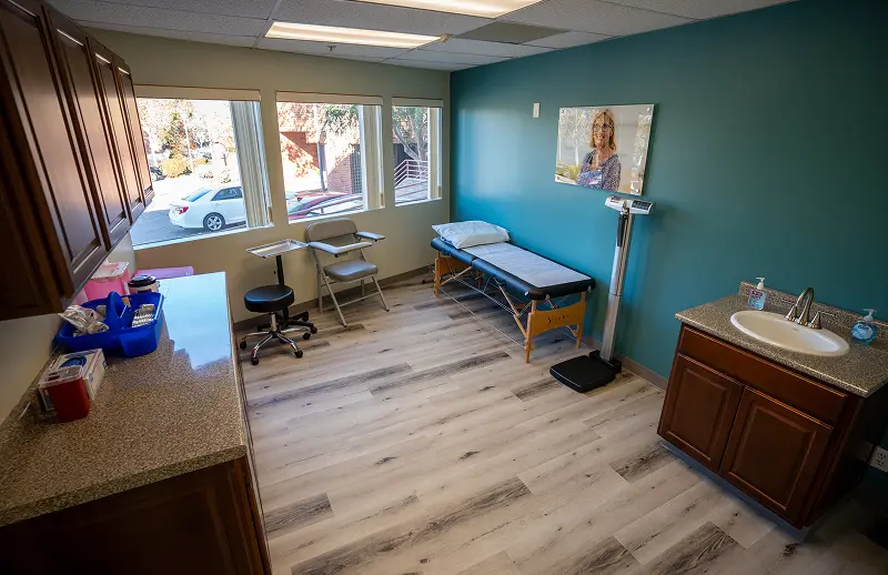 Trial Access Partner providing educational materials to patients