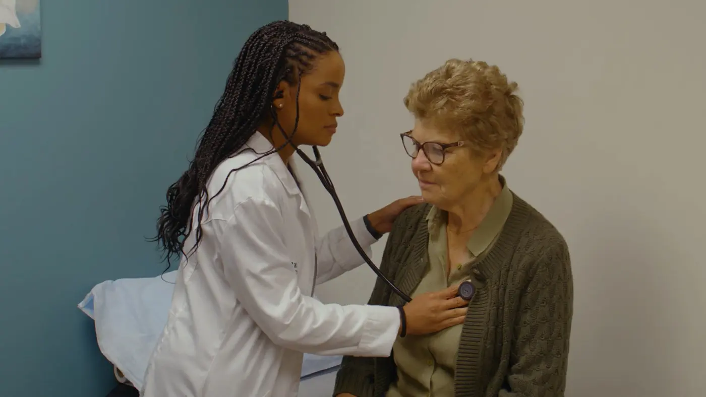 Joyce receiving personal care