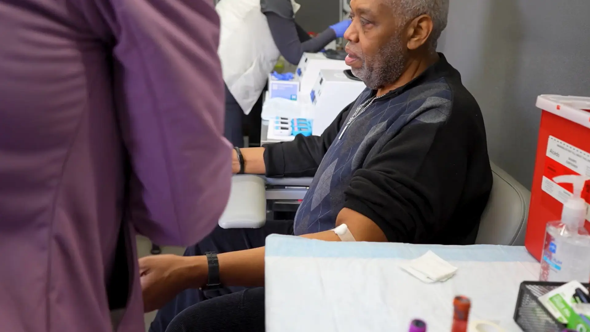 Cheryll and Lee at Care Access's free community health screening.