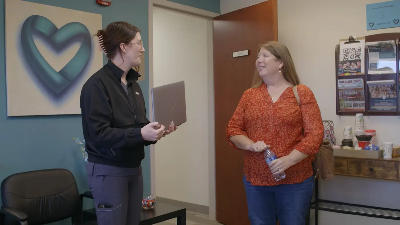 Shelby participating in a clinical trial